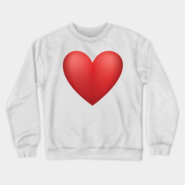 Red Heart Crewneck Sweatshirt by SWON Design